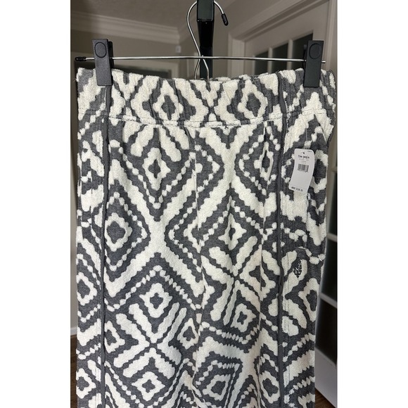 Free People FP Movement Jacquard Jogger Pants XS Gray White Lounge NWT $108 - Picture 4 of 11
